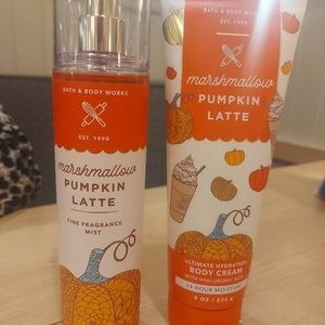 Bath and body works marshallow pumpkin latte